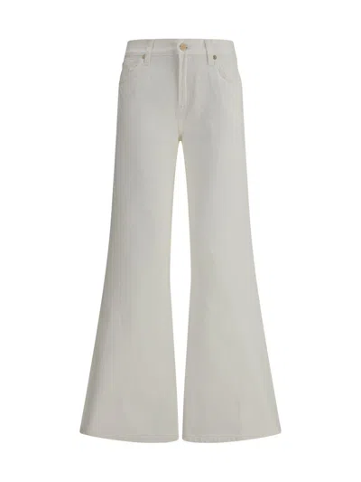 7 For All Mankind Flare Jeans Silhouette Figure-flattering In White