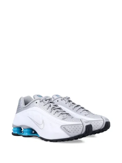 Nike Shox R4 Running Sneakers In Silver