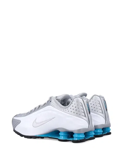 Nike Shox R4 Running Sneakers In Silver
