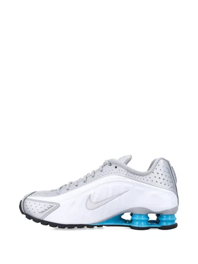 Nike Shox R4 Running Sneakers In Silver