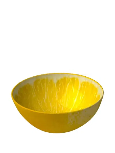 Bordallo Pinheiro Citron Bowl (set Of Two) In Gold