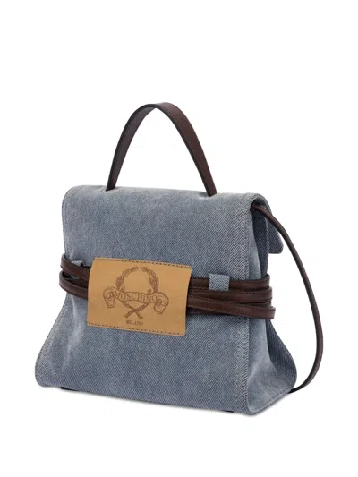 Moschino Top Handle Shoulder Bag With Detachable Belt