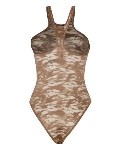 Diesel Christie-utlt Bodysuit In Brown