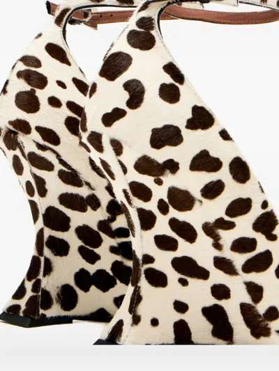 Paris Texas 110mm Leopard-print Wedge Pumps In Brown