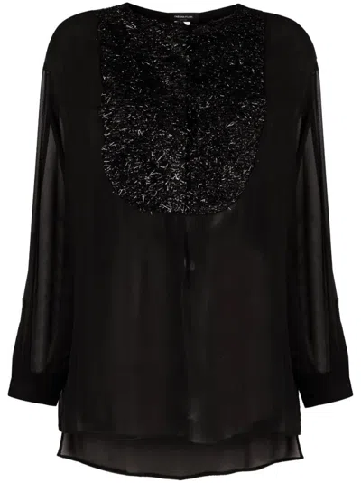 Fabiana Filippi Semi-sheer Blouse In Black