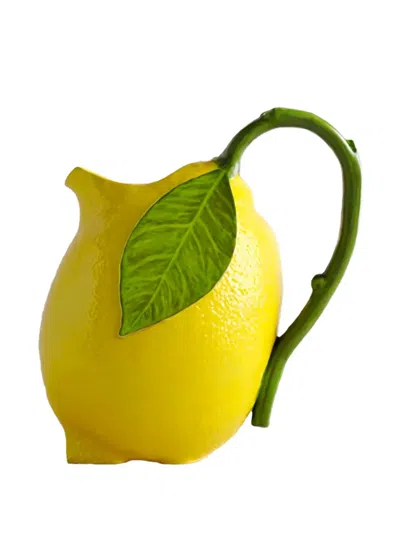 Bordallo Pinheiro Citron Pitcher In Yellow