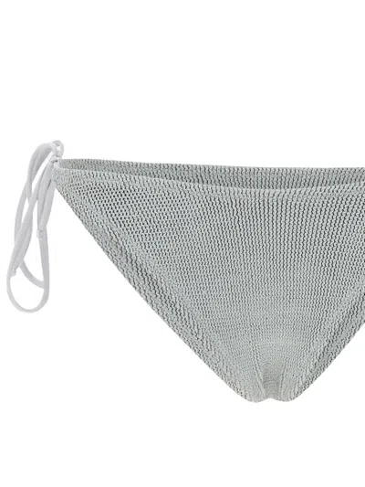 Mc2 Saint Barth Grey Marielle Lurex Swim Briefs In Gray