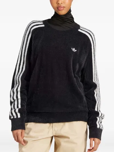 Adidas Originals Crew-neck Sweater In Black