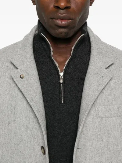 Brunello Cucinelli Cashmere High-neck Sweater In Black