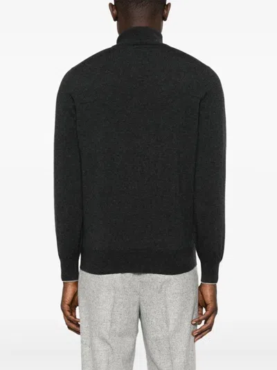 Brunello Cucinelli Cashmere High-neck Sweater In Black