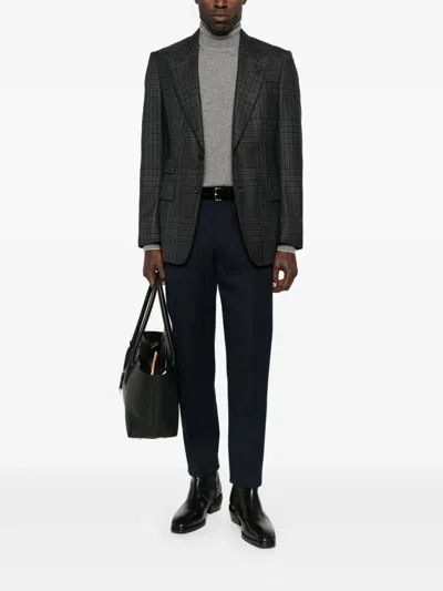 Brunello Cucinelli Men Cashmere Turtle-neck Sweater In Gray