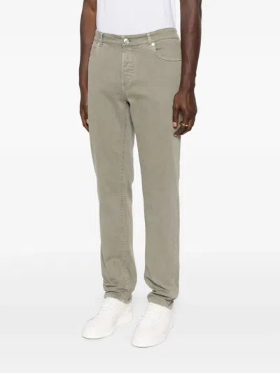 Brunello Cucinelli Straight-leg Trousers In Gray