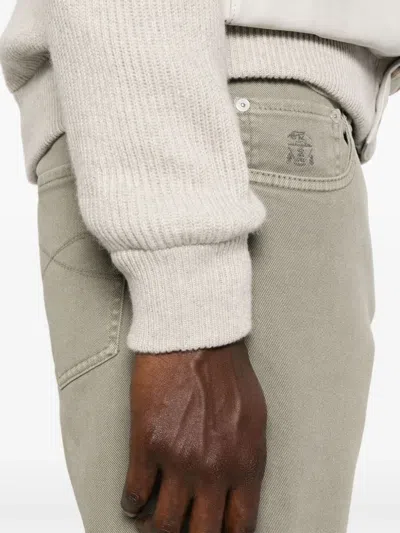 Brunello Cucinelli Straight-leg Trousers In Gray