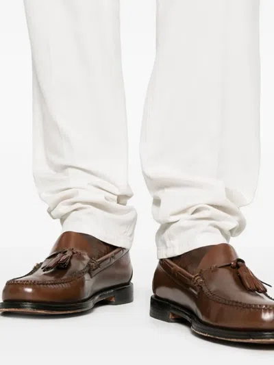 Brunello Cucinelli Dyed Pants In White
