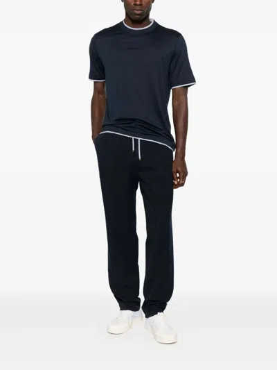 Brunello Cucinelli Elastic Waistband Casual Pants In Black