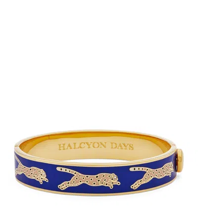 Halcyon Days Gold-plated Leopard Bangle