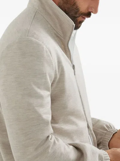 Brunello Cucinelli Men Jacket Water Resistant In White