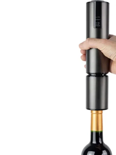 Peugeot Stainless Steel Electric Corkscrew In Black