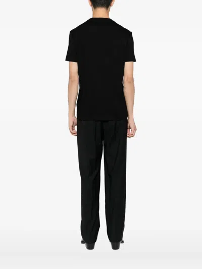Versace Crystal-embellishment T-shirt In Black