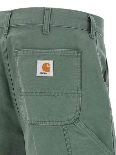 Carhartt Double Knee Bermuda And Short Green In Green