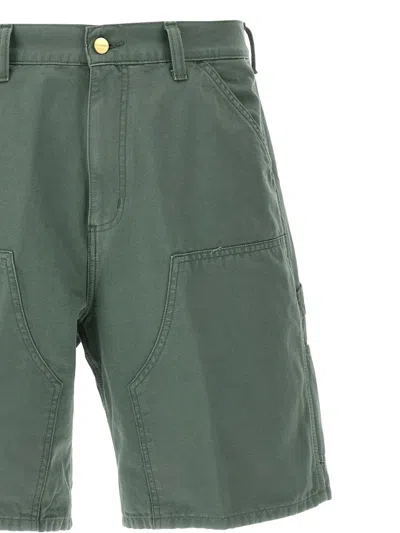 Carhartt Double Knee Bermuda And Short Green In Green