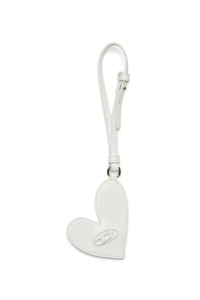 Diesel Mirror Charm With Glossy Finish In Metallic