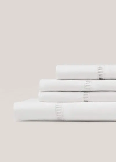Mango Home Cotton Percale Hemstitched Top Sheet For 135/140 Cm Bed