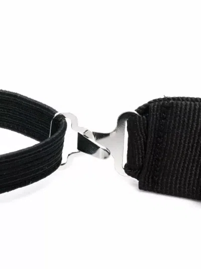 Dsquared2 Ribbed Pre-tied Bow Ties With Adjustable Strap In Black