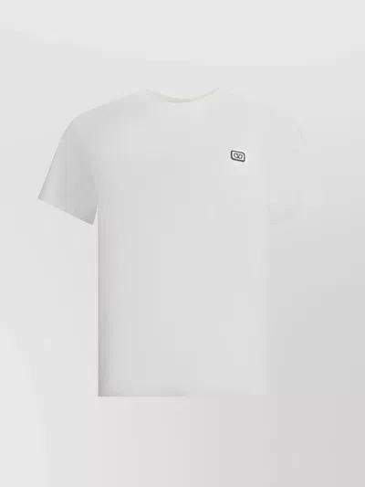Valentino Vlogo Patch T-shirt With In White