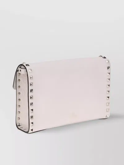 Valentino Studded Textured Shoulder Bag With Adjustable Strap