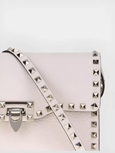 Valentino Studded Textured Shoulder Bag With Adjustable Strap