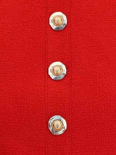 Balmain Sleeveless Vest In Red