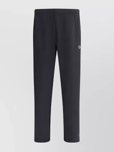 Kenzo Sporty Logoed Track Pants With Side Stripe In Black
