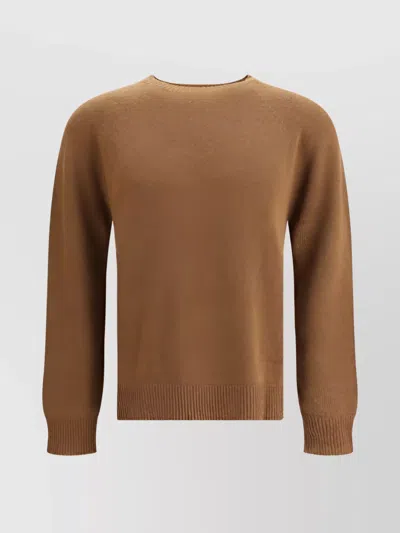 Jil Sander Seamless Sweater In Brown