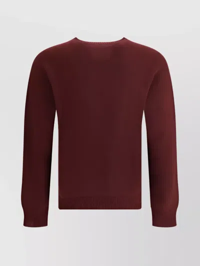 Jil Sander Seamless Sweater In Burgundy
