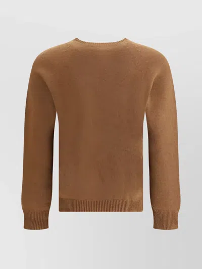 Jil Sander Seamless Sweater In Brown