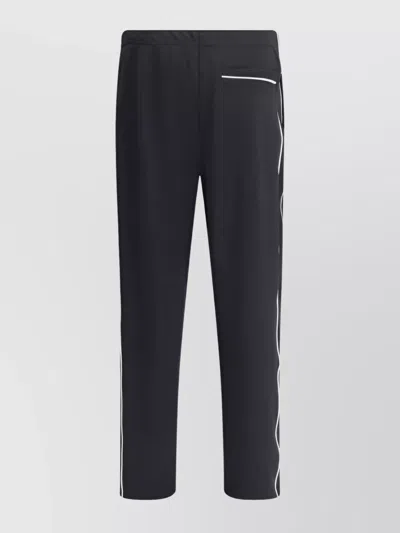 Kenzo Sporty Logoed Track Pants With Side Stripe In Black