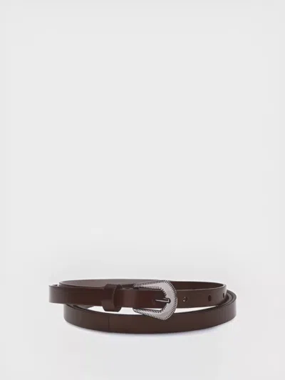 Brunello Cucinelli Leather Belt For Every Occasion In Brown