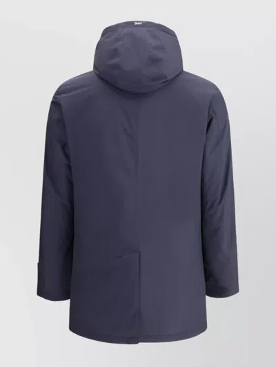 Herno Laminar Carcoat In 2 Layers Gore-tex In Blue