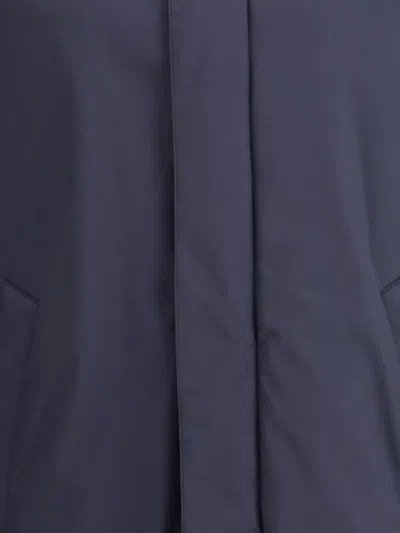 Herno Laminar Carcoat In 2 Layers Gore-tex In Blue