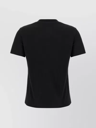 Versace Jeans Couture Crew Neck Graphic Print Short Sleeves T-shirt In Black