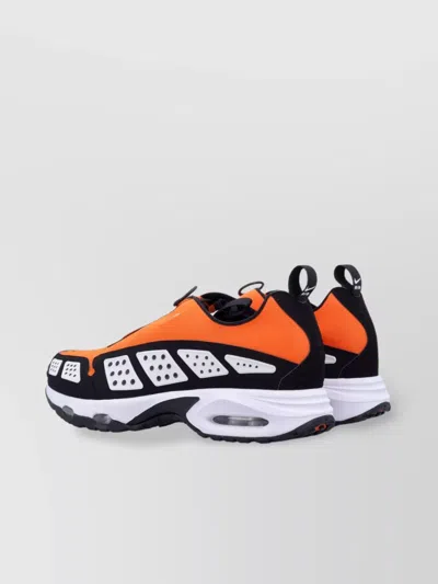 Nike Retro Mesh Sneakers With Durable Rubber Outsole In Orange