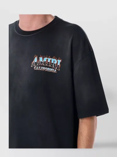 Amiri Hollywood Oversized Tee In Black