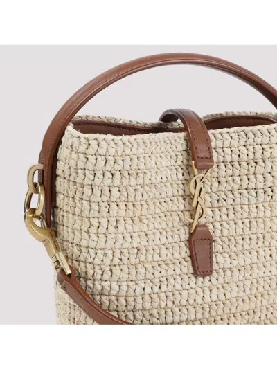 Saint Laurent Mini 37 Raffia Shoulder Bag