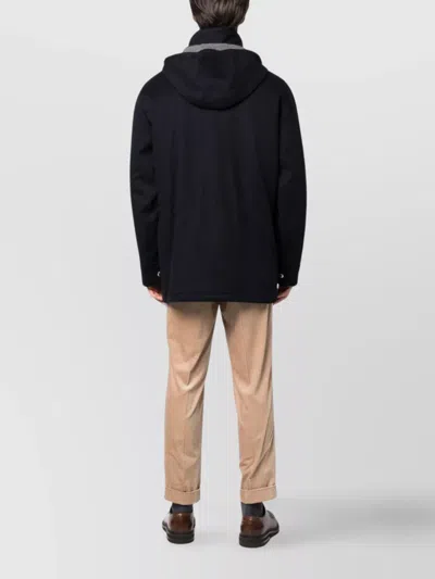 Brunello Cucinelli Men Cashmere Parka Coat In Black