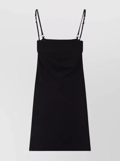 Sportmax Mini-length Sleeveless Dress Adjustable Straps In Black