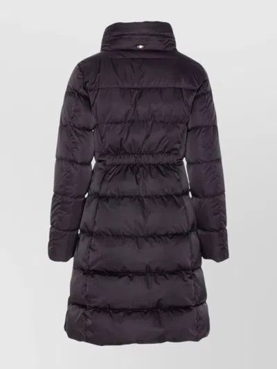 Herno High Neck Long Sleeveless Padded Jacket In Black