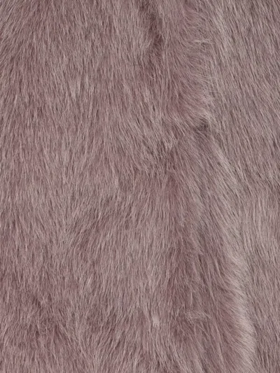 Herno Faux Fur Eaist Coat In Brown
