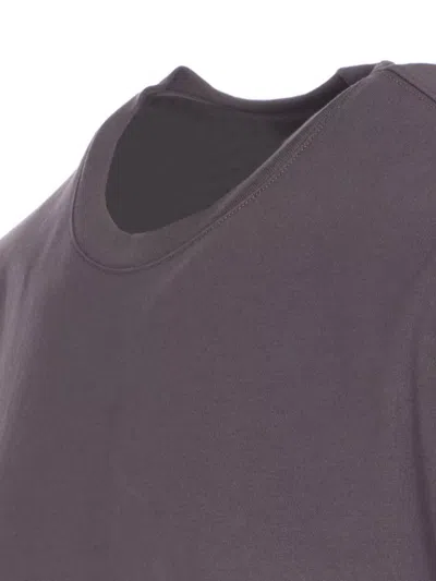 Y-3 Logo-print Crew-neck Tee In Gray