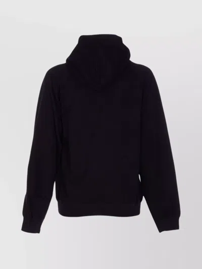 Alexander Mcqueen Hoodie With Drawstring Hood And Kangaroo Pocket In Black